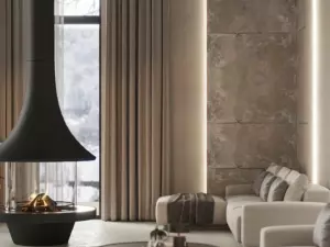 Проект гостиной в стиле хай-тек - IROOMS.design